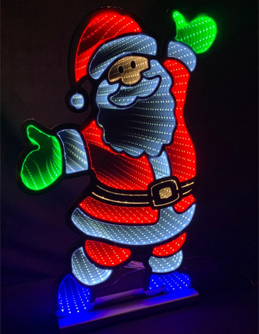 LED-Weihnachtsmann mit Infinity Effekt 444 SMD LED 41x7x59,5cm 36022 xmas