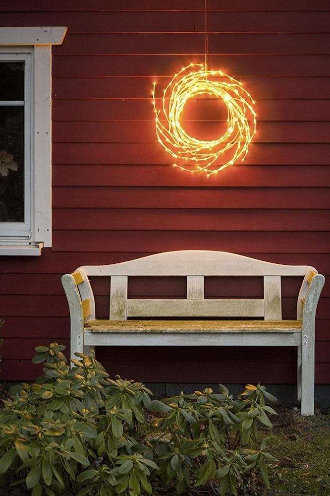 Konstsmide LED Lichterkranz 240 Dioden – Variable Girlande Für Außen (IP44) Mit 24V Trafo